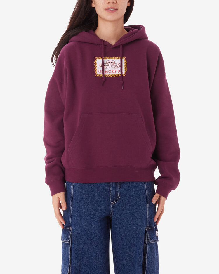 Obey Swans Pullover | Grape