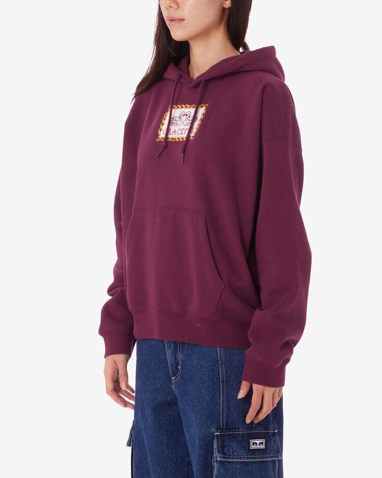Obey Swans Pullover | Grape