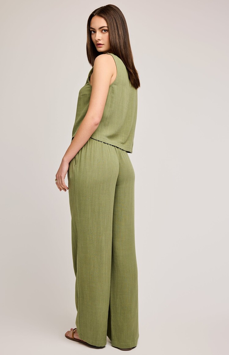 Gentle Fawn Finley Linen Pant | Matcha