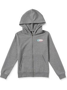 Volcom Big Boys Eclipse Zip Fleece Hoodie | Med Grey Heather