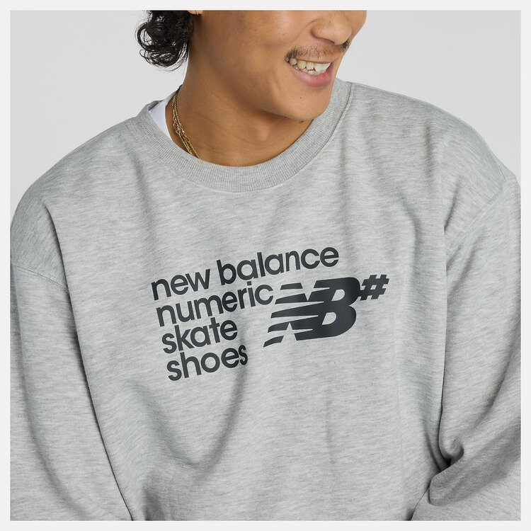 New Balance New Balance Numeric French Terry Crew | Athletic Grey