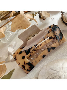 Pika & Bear Marlow Marbled Hair Clip | Tortoiseshell