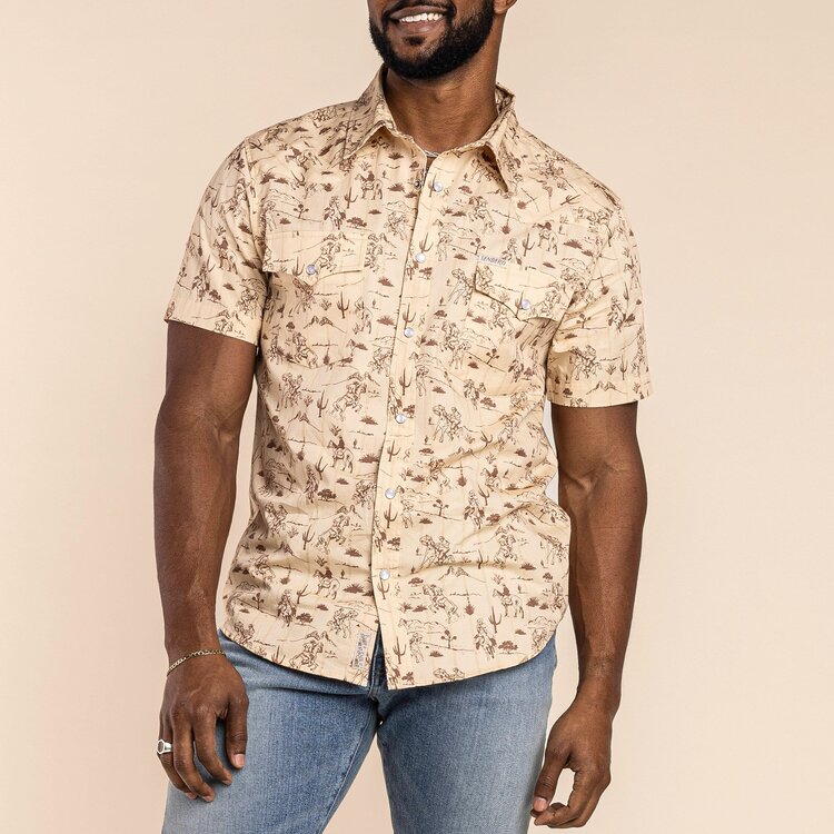 Sendero Provisions Co. Sendero Serape Pearl Snap Short Sleeve | AmarilloDesert Rodeo