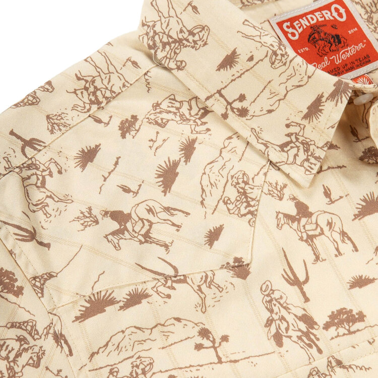Sendero Provisions Co. Sendero Serape Pearl Snap Short Sleeve | AmarilloDesert Rodeo