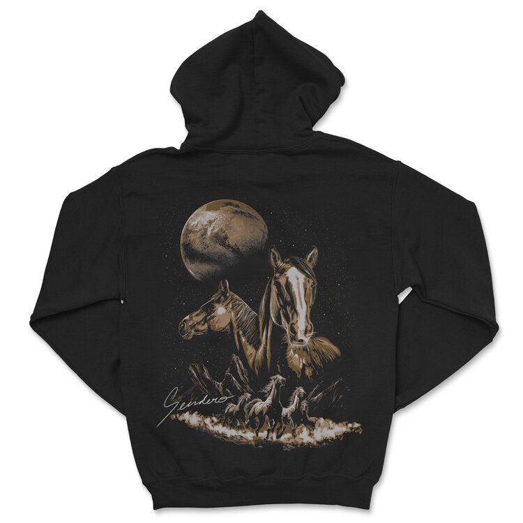Sendero Provisions Co. Midnight Riders Hoodie | Vintage Black