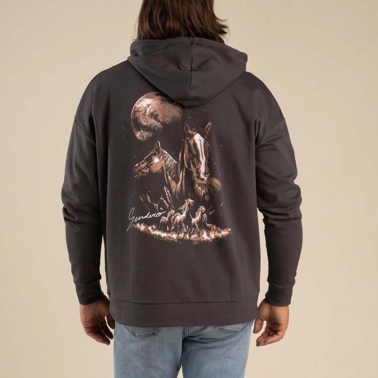 Sendero Provisions Co. Midnight Riders Hoodie | Vintage Black
