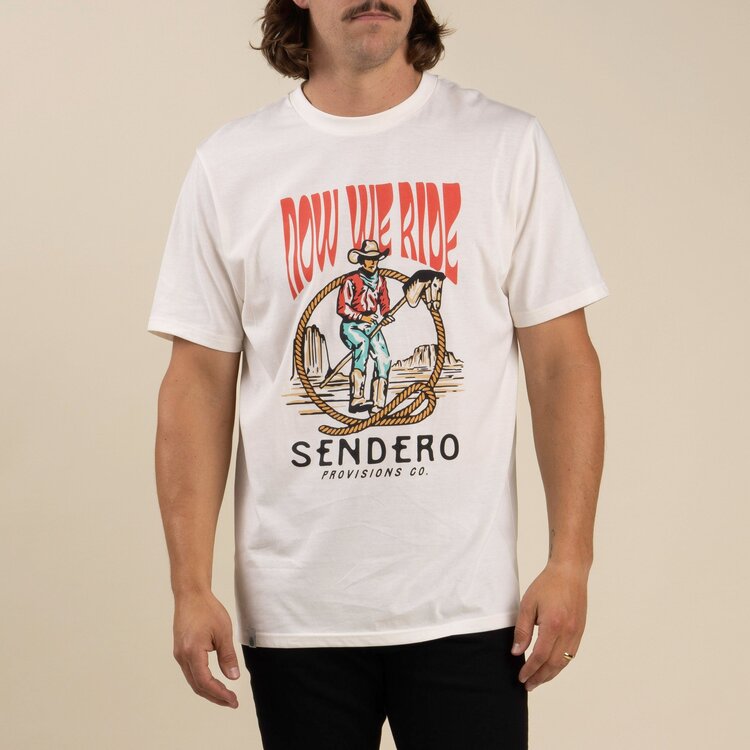 Sendero Provisions Co. Sendero Stick Horse T-Shirt | Vintage White