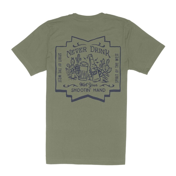 Sendero Provisions Co. Sendero Provisions Co. Shootin' Hand Salud T-Shirt | Goldenrod