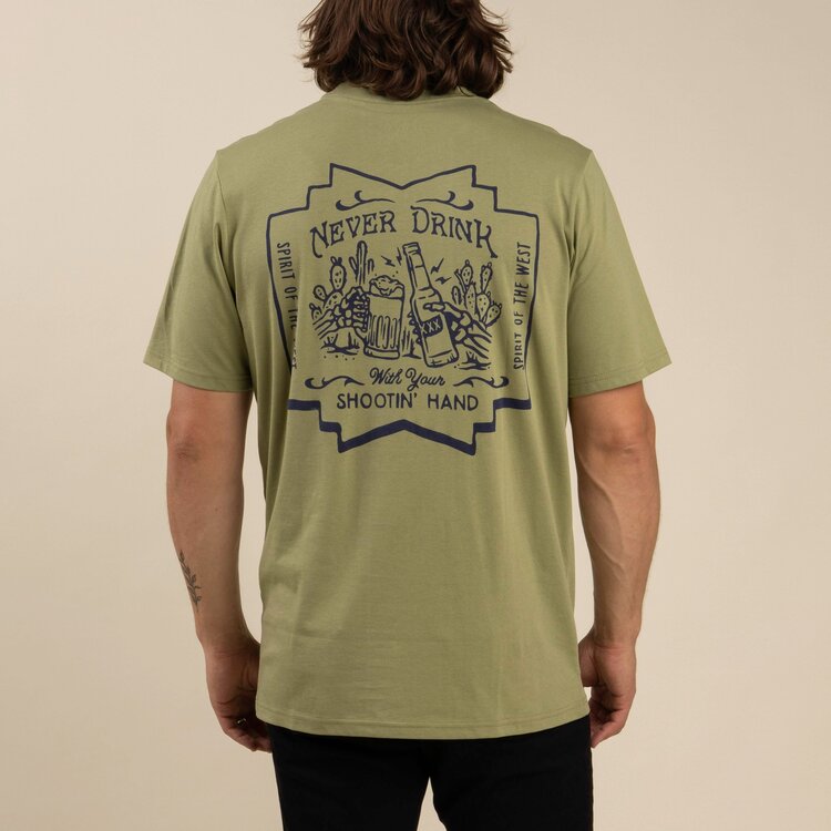 Sendero Provisions Co. Sendero Provisions Co. Shootin' Hand Salud T-Shirt | Goldenrod