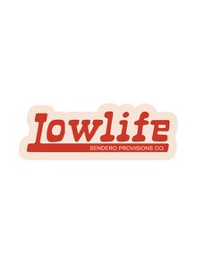 Sendero Provisions Co. Sendero Lowlife Sticker | White