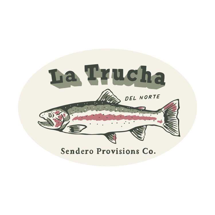 Sendero Provisions Co. Sendero Del Norte  Sticker | White