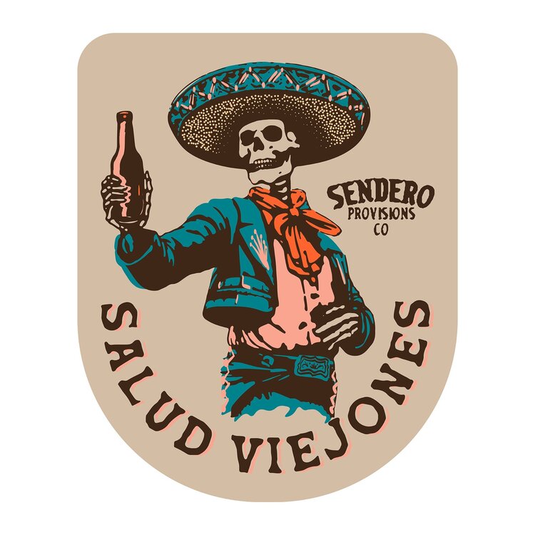 Sendero Provisions Co. Viejones Sticker | Tan