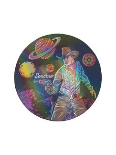 Sendero Provisions Co. Cosmic Cowboy Sticker - Holographic Edition | White