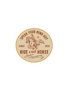 Sendero Provisions Co. Fast Horse Sticker | Beige
