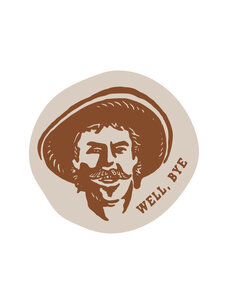 Sendero Provisions Co. Well Bye Sticker | Brown