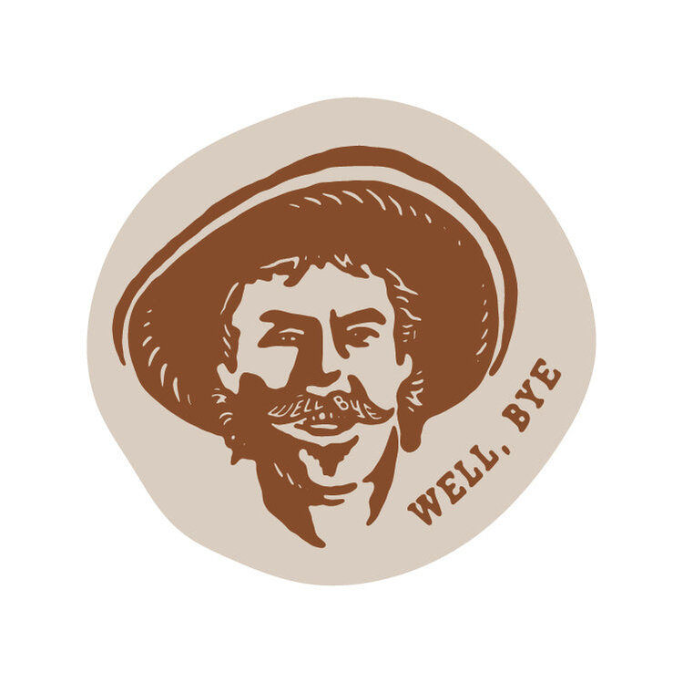 Sendero Provisions Co. Well Bye Sticker | Brown