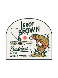 Sendero Provisions Co. Sendero Leroy Brown Sticker | White