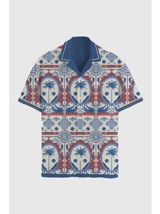 TEAMLTD TEAMLTD Beach Club Button Up | Blue Cordoba