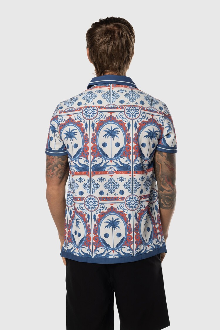 TEAMLTD Beach Club Button Up | Blue Cordoba