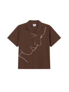 Obey Obey Frances Woven Ss Shirt | Dark Java Multi