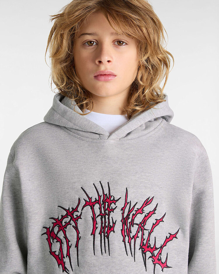 Vans Vans Boys Metal Arch Loose Pullover | Cement Heather Grey