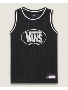 Vans Boys Classic Oval Basketball Tank | Black