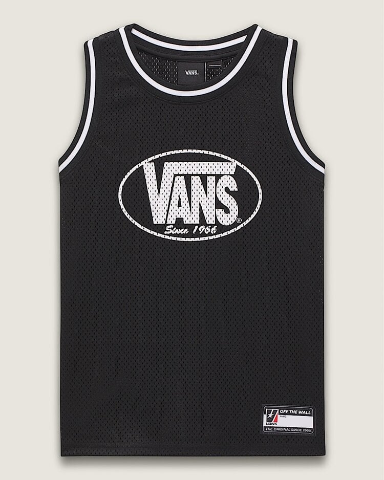 Vans Boys Classic Oval Basketball Tank | Black