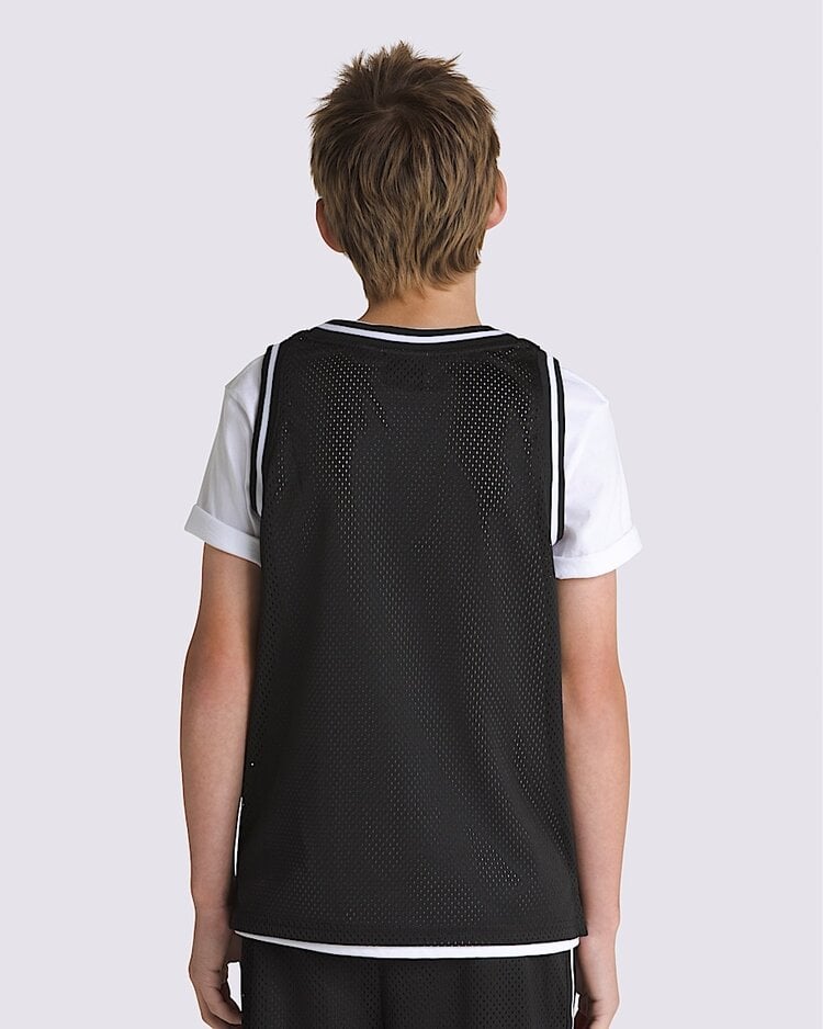 Vans Boys Classic Oval Basketball Tank | Black