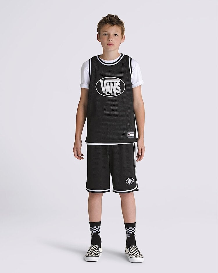 Vans Boys Classic Oval Basketball Tank | Black