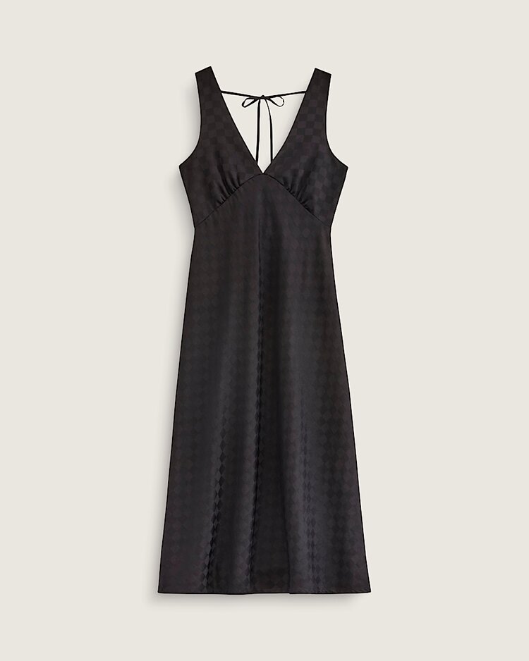 Vans Sandra Checkerboard Slip Dress | Black