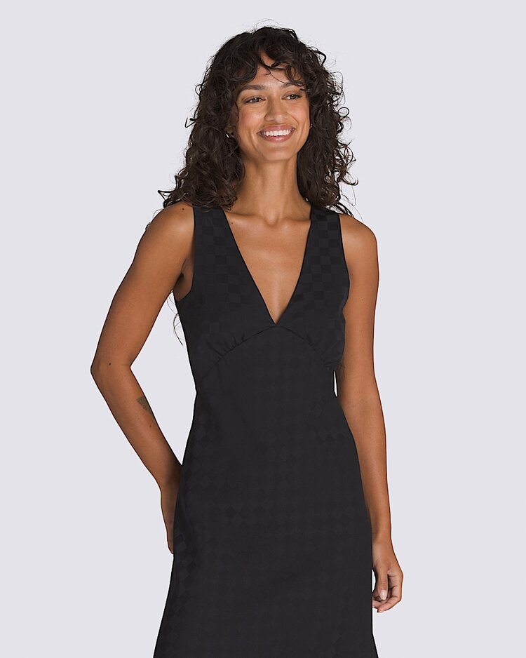 Vans Sandra Checkerboard Slip Dress | Black
