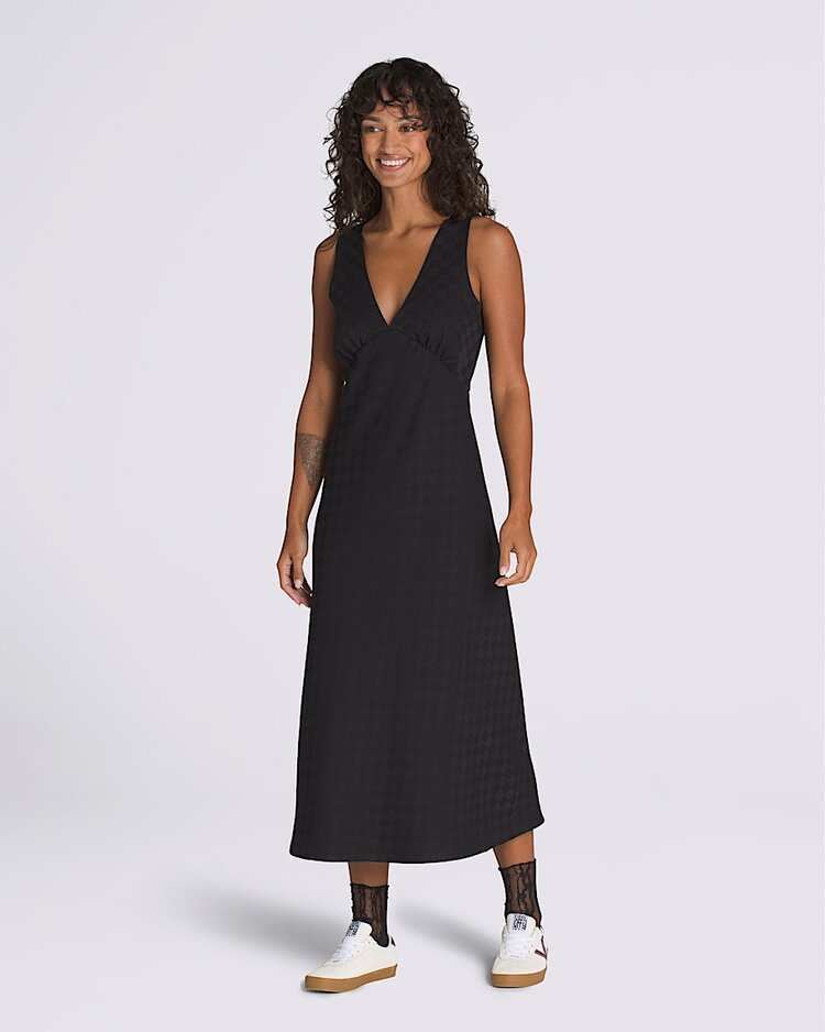 Vans Sandra Checkerboard Slip Dress | Black