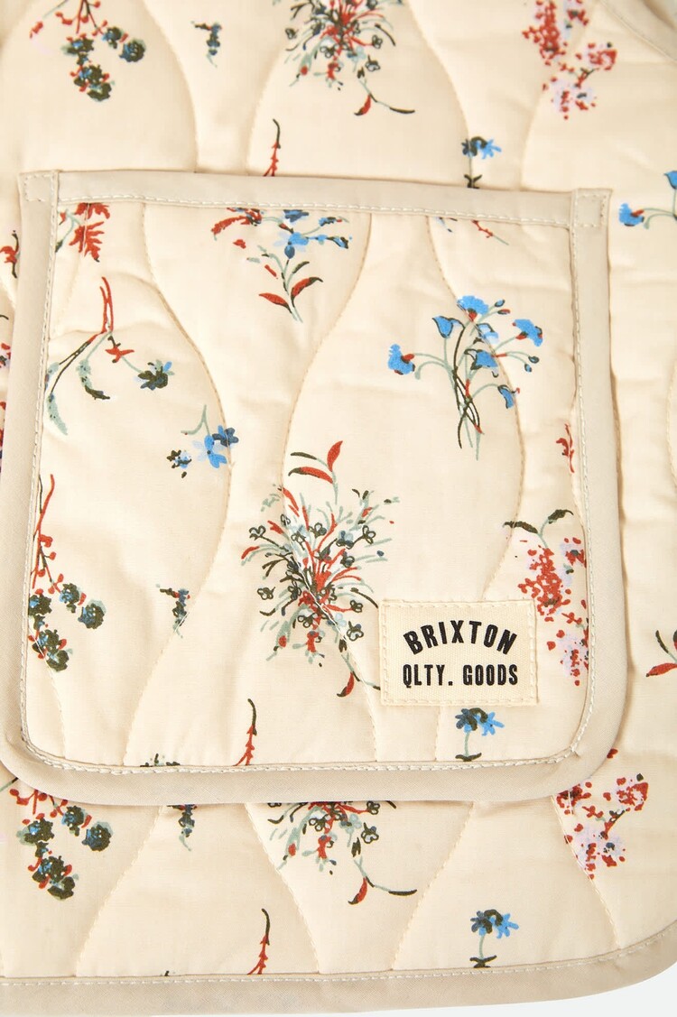 Brixton Brixton Field Floral Quilted Vest | WhitecapHazelnutDitsy Floral
