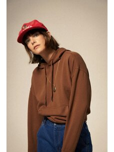 Brixton Cross Loop French Terry Hoodie | Pinecone Brown