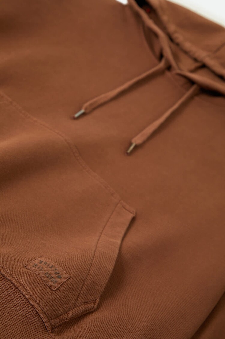 Brixton Cross Loop French Terry Hoodie | Pinecone Brown