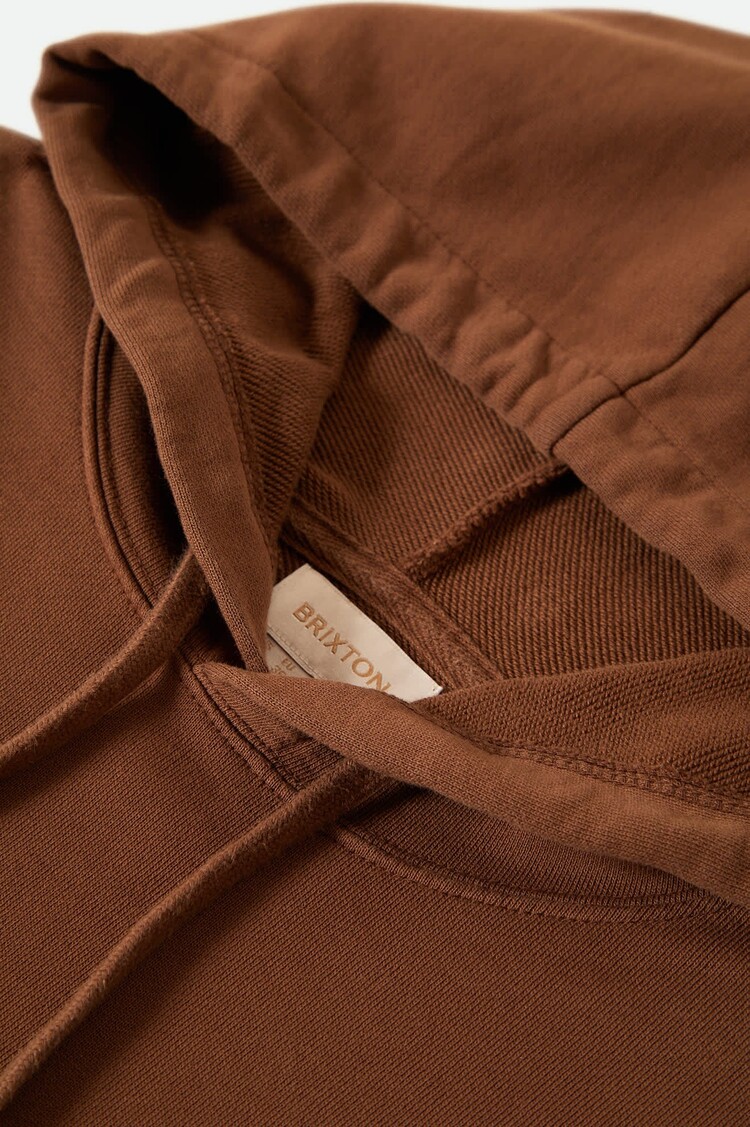 Brixton Cross Loop French Terry Hoodie | Pinecone Brown