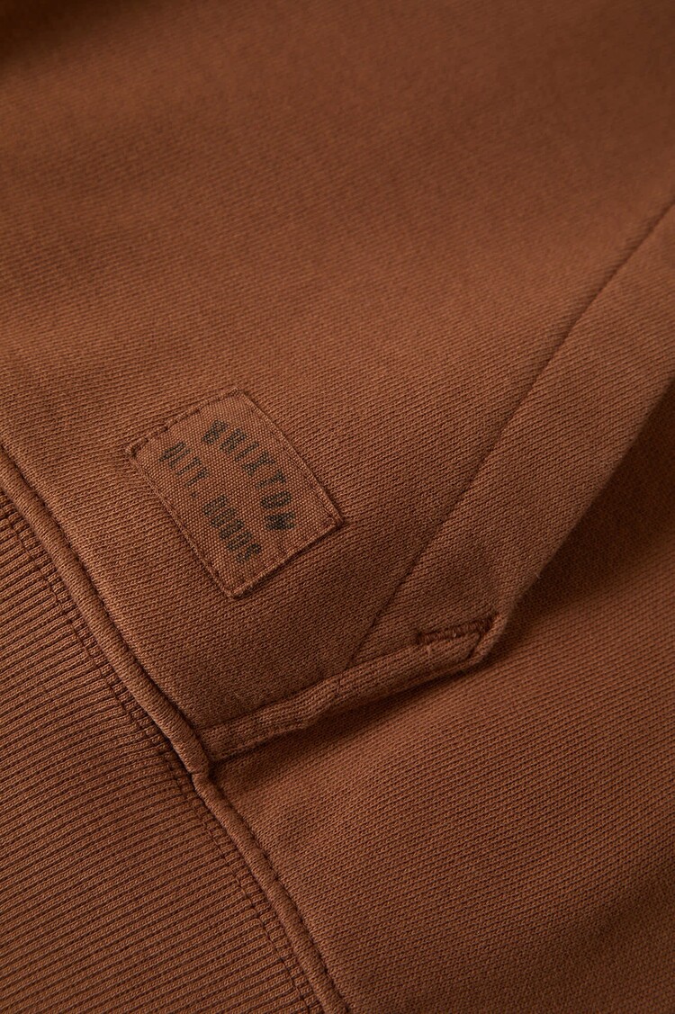 Brixton Cross Loop French Terry Hoodie | Pinecone Brown