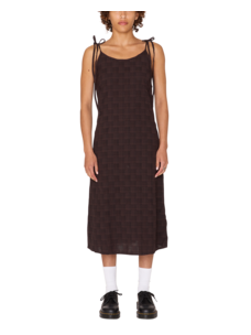 Obey Vivian Plaid Dress | Java Brown