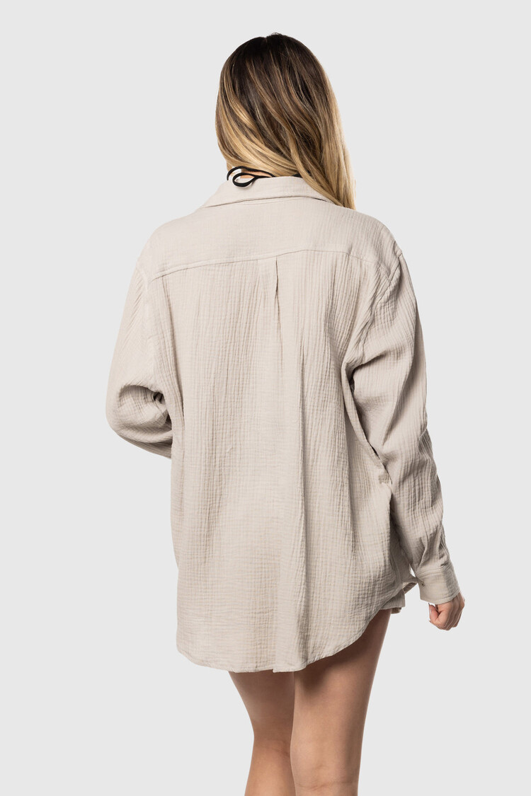 TEAMLTD TEAMLTD Boat Day Button Up | Pale Sage