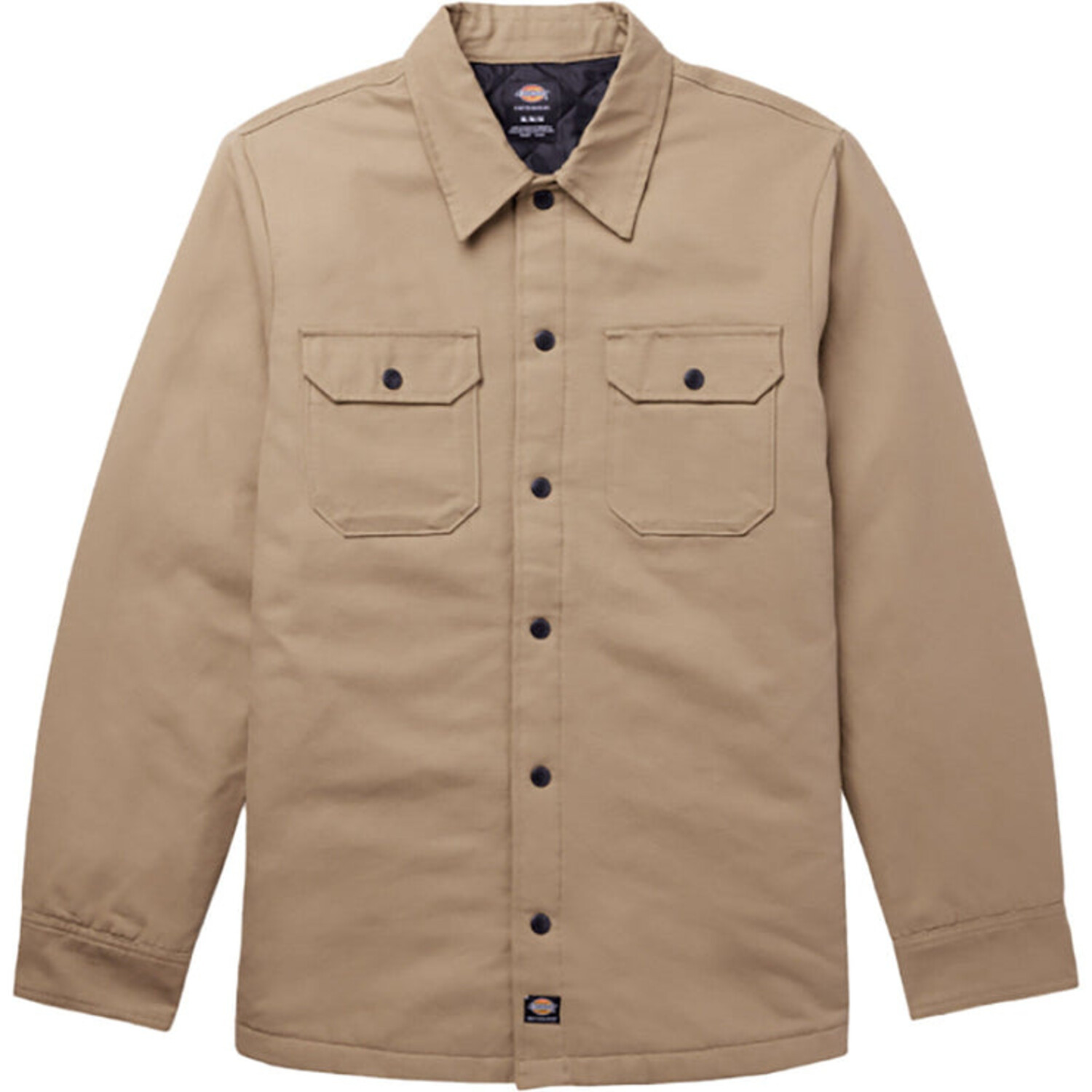 Mens Skate Hw Lined Duck Snap Shirt Jacket | Khaki - The Choice Shop