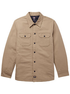 Dickies Dickies Skate Heavyweight Lined Duck Snap Shirt Jacket | Khaki