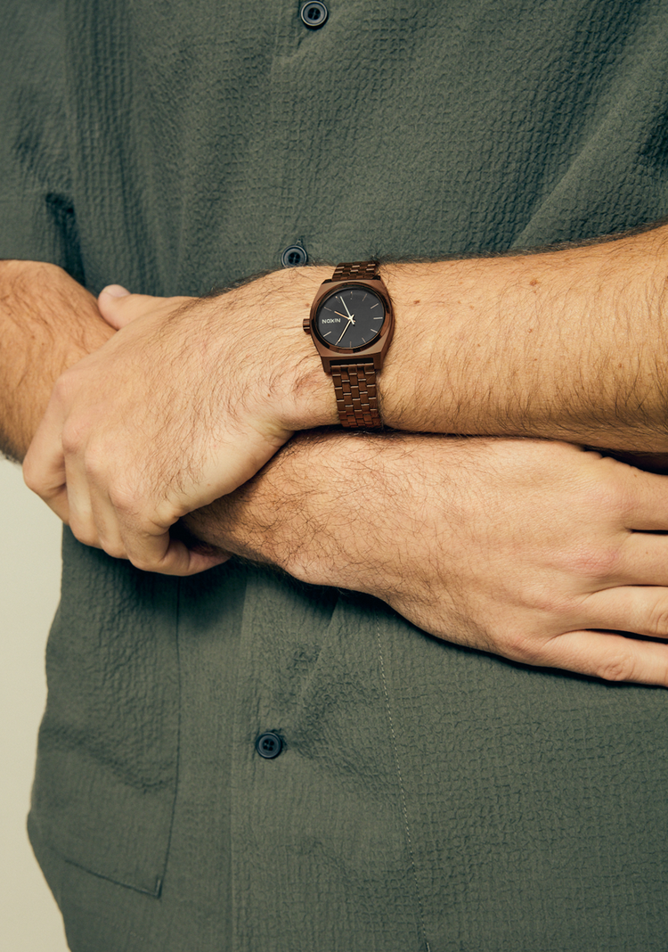 Nixon Nixon Medium Time Teller | ChocolateBlack Coffee