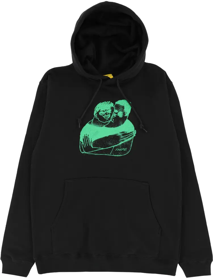 There There Stuck Pullover Hooded Sweatshirt | BlackGreen