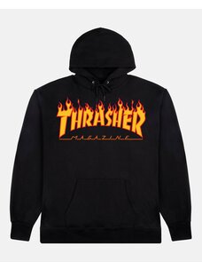 Thrasher Flame Logo Youth Hoodie | Black
