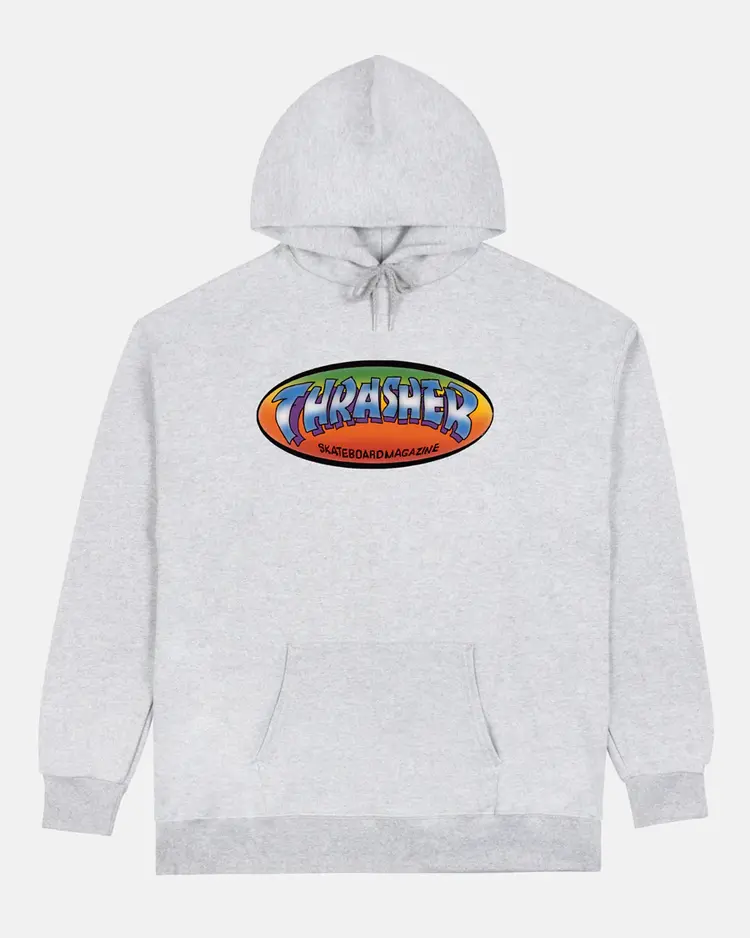 Thrasher Thrasher NinetyFive By Spanky Hoodie | Ash Grey