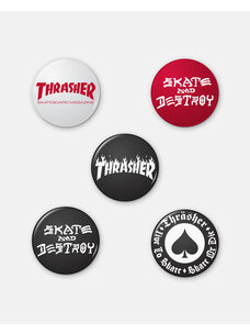 Thrasher Logo Button | Assorted