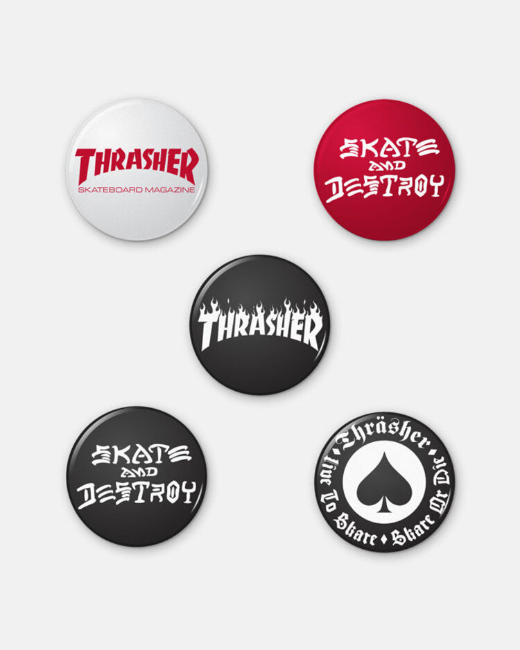 Thrasher Logo Button | Assorted