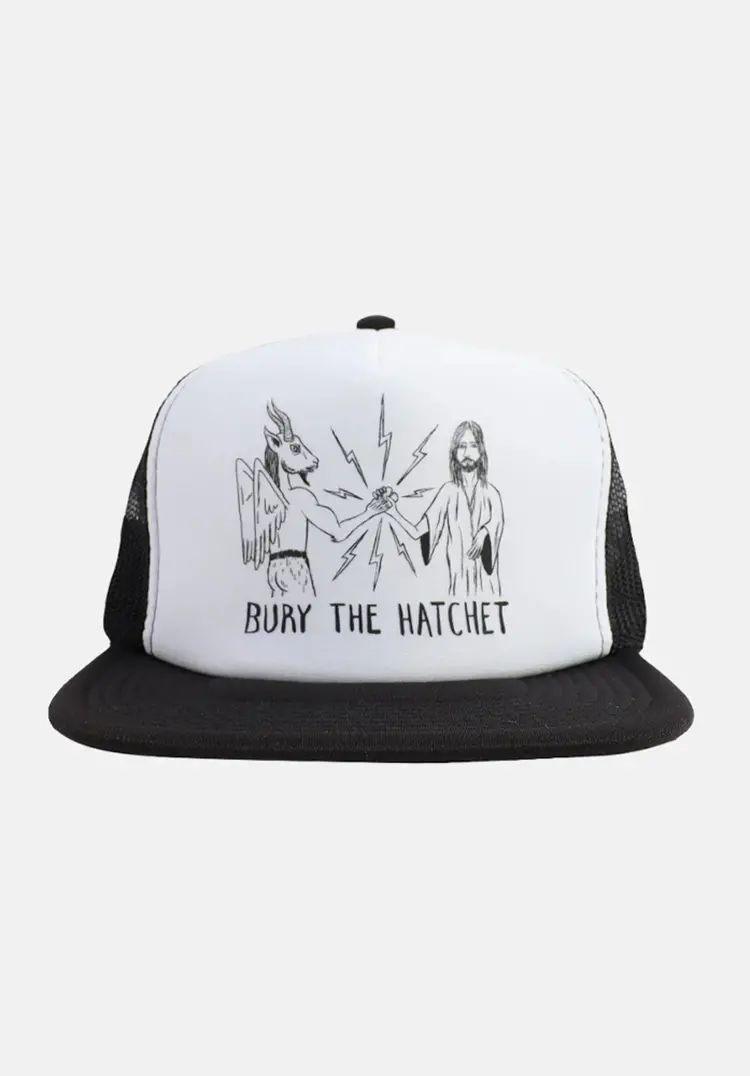 Thrasher Thrasher Thr X Toy Machine B.T.H. Trucker Hat | Black/Black/White