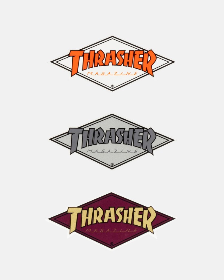 Thrasher Diamond Logo Stickers | Assorted