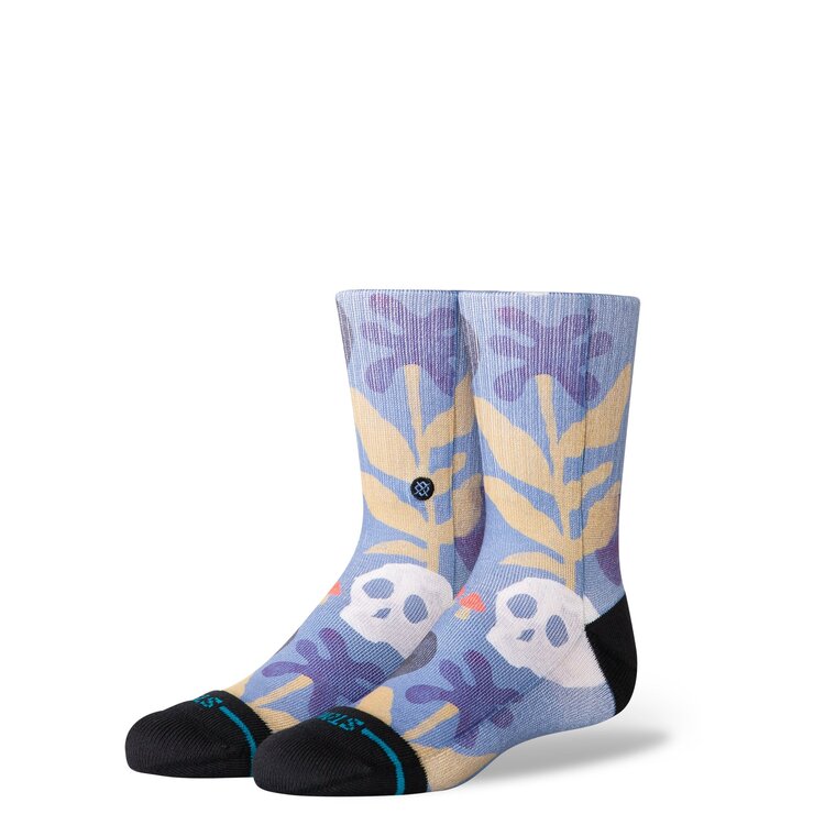 Stance Kids' Tropiskull Crew Socks | Stoneblue